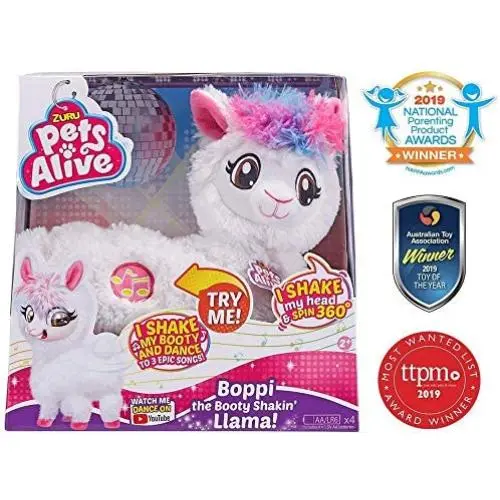 Pets Alive Boppi The Booty Shakin Llama Battery-Powered Dancing Robotic Toy by Zuru