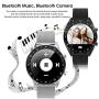 mijiaowatch L7 Smart Watch, Fitness Tracker Blood Pressure Watch with Heart Rate Monitor Ip68 Waterproof Sport Smart Watches Compatible with iOS&Android (Black)