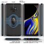Samsung Galaxy Note 9 Case - eSamcore Ring Holder Kickstand Cases + Dashboard Magnetic Phone Car Mount [Navy Blue]