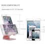 Cell Phone Stand, ZTON Aluminum Metal Tablet Stand, Mobile Phone Holder for iPhone iPad Samsung for Desk Table Bedroom Kitchen (Rose Gold)