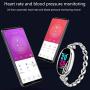 Smart Watches for Women Luxury Diamond Bracelet Heart Rate Pedometer Wristwatch Calorie Counter Blood Pressure Sport Watch Fitness Tracker