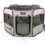 JESPET Pet Dog Playpens 36", 45" & 61" Portable Soft Dog Exercise Pen Kennel with Carry Bag for Puppy Cats Kittens Rabbits, Indoor/Outdoor Use