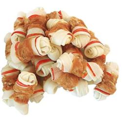 Pawant Dog Treats Puppy Training Snacks Promotes Healthy Chewing Chicken Wrapped Knot