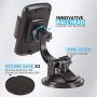 BESTRIX Phone Car Holder for Dash & Windshield | Car Phone Holder Mount for Dashboard Compatible with iPhone 11Pro Xr Xs XS MAX X 8 8Plus 7 6Plus Galaxy Note S7 8 9 10 & All Smartphones up to 6.5"