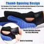 Pet Grooming Glove - Gentle Deshedding Brush Glove - Efficient Pet Hair Remover Mitt - Enhanced Five Finger Design - Perfect for Dogs & Cats with Long & Short Fur - One Pair