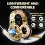 Gaming Headset for PS4, Xbox One, PC, Laptop Cellphone -Stereo Surround Gaming Headphones with Microphone, Noise Cancelling, LED Lights, Volume Control 3.5 mm Jack - Camo