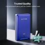 Power Bank RAVPower 16750mAh Portable Charger Ultra-Compact External Battery Pack with 4.5A Max Output Phone Charger Dual USB Ports & Flashlight for iPhone 11 Pro SE Samsung Galaxy S20 Note10 (Blue)