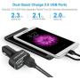 TECKNET USB Car Charger, PowerDash D2 9.6A/48W 4-Port Rapid USB Car Charger with BLUETEK Technology Compatible with iPhone X/8/7/6/6 Plus, iPad Air 2/Mini 4,Samsung Galaxy S6/S6 Edge and More…