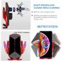 Wireless Car Charger 15W Fast Charging Touch Sensing Auto-Clamping Car Wireless Charger Air Vent Clip Car Phone Mount for iPhone SE/11/11 Pro Series/X/XR/8, Samsung Galaxy S20 S10 Note10/9 (Q1-Red)