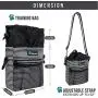 PetAmi Dog Treat Pouch | Dog Training Pouch Bag with Waist Shoulder Strap, Poop Bag Dispenser and Collapsible Bowl | Treat Training Bag for Treats, Kibbles, Pet Toys | 3 Ways to Wear
