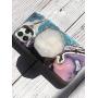 Crystal Phone Grip & Stand: Clear Druzy Healing Natural Stone Crystal Phone Accessory