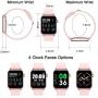 KINGXBAR Smart Watch for Women, Waterproof IP68 1.3" Full Touch Screen Heart Rate Smart Watch with Body Temperature Measurement Sleep and Swim Tracker, Best Fitness Gift for Mother Lover Friends