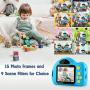 GKTZ Kids Camera Small Camcorder Digital Cameras with 2 inch Screen for Children ,Ideal Gift Toys for 3-8 Year Old Boys Girls Upgraded with 32GB Micro Memory Card - Blue