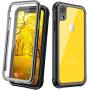 Justcool Designed for iPhone XR Case, Clear Full Body Heavy Duty Protection with Built-in Screen Protector Shockproof Rugged Cover Designed for iPhone XR Cases (2018) 6.1 Inch (Black)