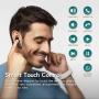 LASUNEY Bluetooth 5.0 True Wireless Earbuds with Charging Case for iPhone Android, 50H Cyclic Playtime Waterproof Hi-Fi CVC8.0 TWS Stereo Headphones with mic, in-Ear Earphones Headset for Sport