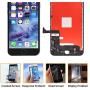 Keytas for iPhone 7 Screen Replacement Kit Black 4.7" LCD Display Compatible with iPhone 7 Touch 3D Screen 4.7 Inch Digitizer Frame Assembly with Free Repair Tools Kit+ Screen Protector (Black)