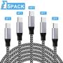 USB C Cable,PLmuzsz 5Pack (3/6/10FT) Type C Charger Cable,Nylon Braided Fast Charging Aluminum Housing Compatible with Samsung Galaxy,Google Pixel,LG,Huawei, TCL and Other USB Type c Cable Device