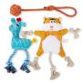 Toozey Small Dog Toys for Puppies with 3 Pack, Stuffless Crinkle Puppy Toys, Plush Puppy Teething Toys, and Natural Cotton Rope Toys for Small Dogs and Puppies, Healthy and Durable Toozey Small Dog Toys for Puppies with 3 Pack, Stuffless Crinkle Puppy Toys, Plush Puppy Teething Toys, and Natural Cotton Rope Toys for Small Dogs and Puppies, Healthy and Durable