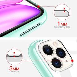OULUOQI Compatible with iPhone 11 Pro Max Case 2019, Shockproof Clear Case with Hard PC Shield+Soft TPU Bumper Cover Cases for iPhone 11 Pro Max 6.5 inch.