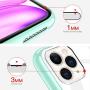 OULUOQI Compatible with iPhone 11 Pro Max Case 2019, Shockproof Clear Case with Hard PC Shield+Soft TPU Bumper Cover Cases for iPhone 11 Pro Max 6.5 inch.