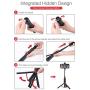 Selfie Stick Tripod, BlitzWolf Lightweight Aluminum All in One Extendable Phone Tripod for Gopro Dslr Camera, Selfie Stick with Wireless Remote for iPhone 11 Pro/XS Max/XS/XR/X/8/7/6, Galaxy S10/S9/S8