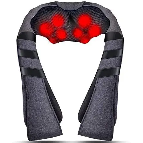 Back Massager, Neck Massager for Men with Heat, Electric shiatsu Shoulder Massagers for Neck and Back,Foot,Leg,Muscle Pain Relief, Best Massage Gifts for mom,dad,Women,Men Back Massager, Neck Massager for Men with Heat, Electric shiatsu Shoulder Massagers for Neck and Back,Foot,Leg,Muscle Pain Relief, Best Massage Gifts for mom,dad,Women,Men