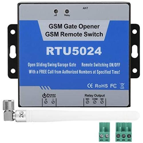 GSM Gate Opener, RTU5024 GSM Mobile Phone Access Controller Remote Control Switch SMS Door Control