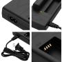 Powerextra Dual Battery Charger for for DJI Osmo, Osmo +, Osmo Pro/RAW, Osmo Mobile