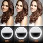 Selfie Ring Light with 36 LED, Portable Rechargeable LED Selfie Ring Light for Cell Phone Laptop Camera