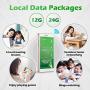 GlocalMe G4 Pro 4G LTE Mobile Hotspot, Worldwide WiFi Portable High Speed WiFi Hotspot with 1GB Global Data, No SIM-Card, Pocket MIFI,Buy US Data 12G, get 12G Free (White)