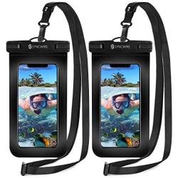 Syncwire Waterproof Phone Pouch [2-Pack] - Universal IPX8 Cell Phone Waterproof Case Dry Bag Protector with Lanyard for Taking Pictures Compatible with iPhone, Samsung and More Up to 7 Inches