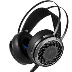 Combaterwing M160, Professional 3.5mm PC Stereo Gaming Headset, Bass Headphones, Comfortable Headband, Over-Ear fit with Noise Isolation, LED Light, for Laptops Computers PS4 or Mobile Phone