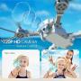 SNAPTAIN A10 Mini Foldable Drone with 720P HD Camera FPV WiFi RC Quadcopter w/Voice Control, Gesture Control, Trajectory Flight, Circle Fly, High-Speed Rotation, 3D Flips, G-Sensor, Headless Mode