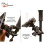Crescendo CR-30 SlimClip Mic Stand Phone Holder, iPhone Clamp Mount, Guitar Phone Holder, Pole Phone Mount, Microphone, Music, or Drum Stand - for iPhone, Samsung Galaxy or Note, Pixel, any Smartphone