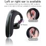 SLuB Bluetooth Headset,Wireless Headset V5.0 Bluetooth Phone Earpiece Business Earphones Sweatproof Headphones with in-Ear Earbuds Hands Free Bluetooth for Cell Phone (Black, Small)