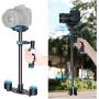 Neewer Carbon Fiber 24"/60cm Handheld Stabilizer with Quick Release Plate 1/4" and 3/8" Screw for DSLR and Video Cameras up to 6.6lbs/3kg