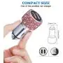 Quick Charge Car Charger, SAVORI QC3.0 Dual USB Car Adapter Bling Rhinestones Crystal Fast Charging Car Decors Compatible for iPhone Xs Max XR X Plus, iPad Pro/Air 2/Mini, Samsung Galaxy (Pink) Quick Charge Car Charger, SAVORI QC3.0 Dual USB Car Adapter Bling Rhinestones Crystal Fast Charging Car Decors Compatible for iPhone Xs Max XR X Plus, iPad Pro/Air 2/Mini, Samsung Galaxy (Pink)