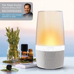 iHome Zenergy Aromatherapy Essential Oil Diffuser Bluetooth Speaker with Sound Therapy, Light Therapy, Anti-Anxiety and Stress Relief, Color Changing Relaxing Sounds and Oils