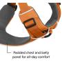 RUFFWEAR 3050-815S Front Range, Everyday No Pull Dog Harness with Front Clip, Trail Running, Walking, Hiking, All-Day Wear, Campfire Orange, Small