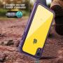 Justcool Designed for iPhone XR Case, Clear Full Body Heavy Duty Protection with Built-in Screen Protector Shockproof Rugged Cover Designed for iPhone XR Cases (2018) 6.1 Inch (Purple)