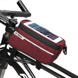 Xingny Bike Cycling Front Frame Bag Waterproof Pannier Bicycle Mobile Phone Holder Storage Bag