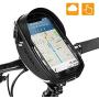 Bike Bicycle Phone Mount Bags - Waterproof Front Frame Top Tube Handlebar Bags with Touch Screen Phone Holder Case Sports Bicycle Bike Storage Bag Cycling Pack Fits iPhone 7 8 Plus xs max