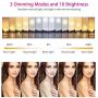 12" LED Ring Light with Tripod Stand, Circle Light, Selfie Ring Light, Kit with 3 Colors & 10 Brightness for Makeup/YouTube Video/Live Streaming/Camera/Phone Video Shooting