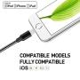 DNLM iPhone Charger, MFi Certified Charging Cable, USB Nylon Braided Syncing 5Pack 3FT 3FT 6FT 6FT 10FT Lightning Cable Compatible iPhone 11 Pro Max SE 8 8 Plus 7 7 Plus 6s 6s Plus (Black&White)