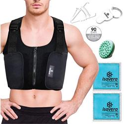 Isavera Man Boobs Fat Freezing Vest | Chest Shaper for Men | Comfortable & Breathable Compression Vest | Pecs Shaper Support