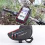 Jroyseter Bicycle Mobile Phone Bag with Adjustable Strap Waterproof Touch Screen Bike Handlebar Storage Bag for Smartphone Bicycle Bag Pouch Holder
