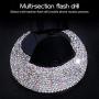 eing Bling Crystal Car Phone Mount with One More Air Vent Base,Universal Cell Phone Holder for Dashboard,Windshield and Air Vent,Silver