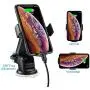 【2020 Version】 Wireless car Charger Mount 10W Qi Fast Charging Auto Clamping Car Mount Phone Holder Compatible iPhone 11 Pro Max/11 Pro/11/XS MAX/XS/XR/X/8P/8 Samsung S10+/ S10/S9+/S9/S8+/S8 (Silver)