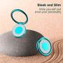 Phone Ring Holder - Allengel 360 Rotation Bling Metal Finger Kickstand Finger Ring Grip Stand for Strongly Magnetic Car Mount Compatible with iPhone, Samsung Galaxy, All Smartphone (Blue)