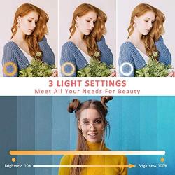Selfie Ring Light with Tripod Stand, SONATA 10” LED Ring Light with 3 Light Modes 10 Brightness, Dimmable Makeup Light for YouTube TIK Tok Live Streaming Compatible for iPhone Android Phone